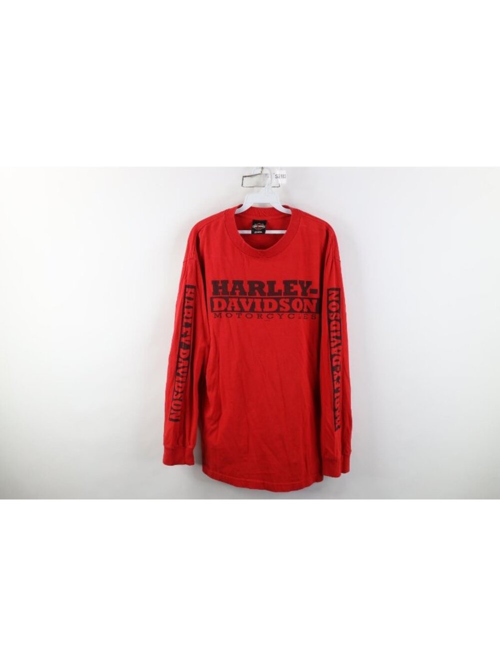 Vintage Y2K Harley Davidson Mens Large Spell Out Skull Snake Long Sleeve T-Shirt